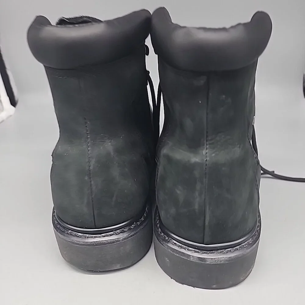 Harley Davidson Mens Boots Badlands Lace-Up 12 W Black Leather